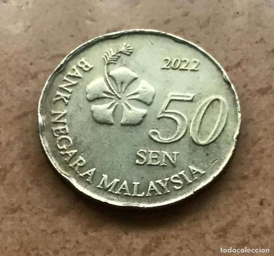 Monedas antiguas de Asia: 50 sen de Malasia. A&ntilde;o 2022