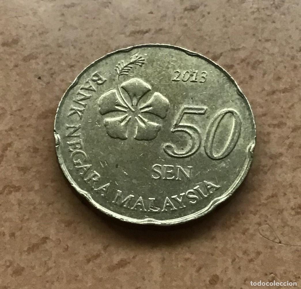 Monedas antiguas de Asia: 50 sen de Malasia. A&ntilde;o 2013