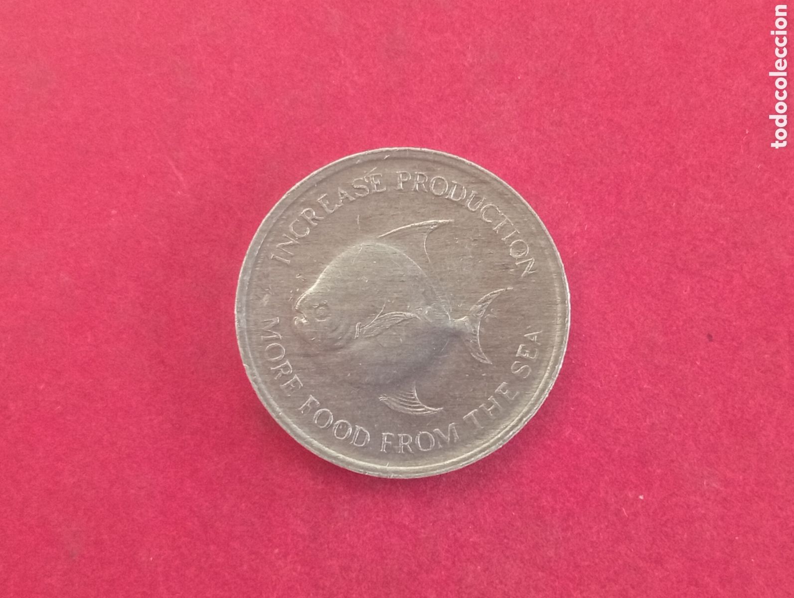 Monedas antiguas de Asia: 5 cents de Singapur 1971 FAO