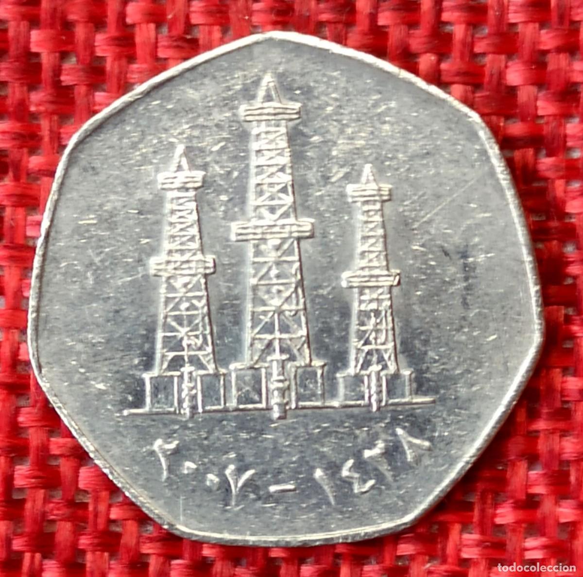 Monedas antiguas de Asia: Emiratos Arabes Unidos - United Arab Emirates - 50 fils del a&ntilde;o 2007 - KM# 16
