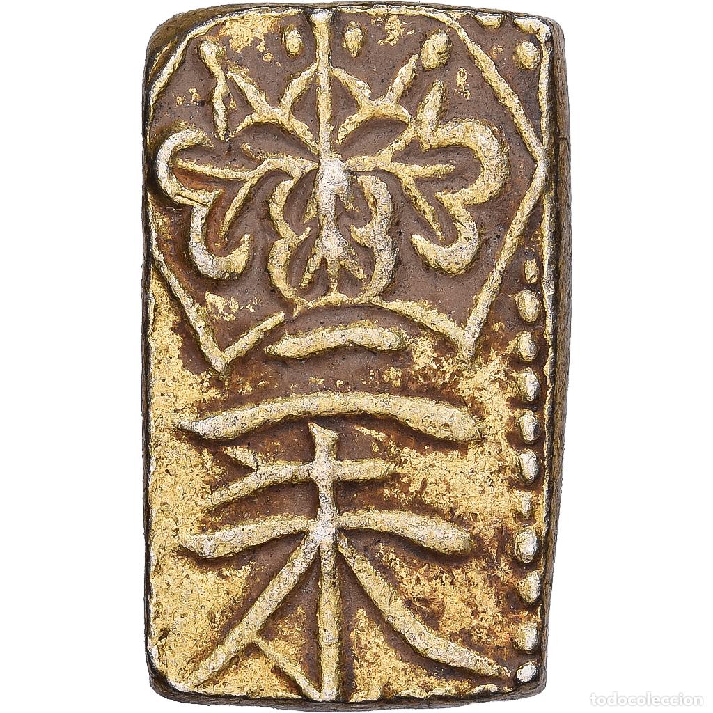 Monedas antiguas de Asia: [#1547103] Jap&oacute;n, Tempo, 2 Shu, Nishu Gin, 1832-1858, Electro, BC+