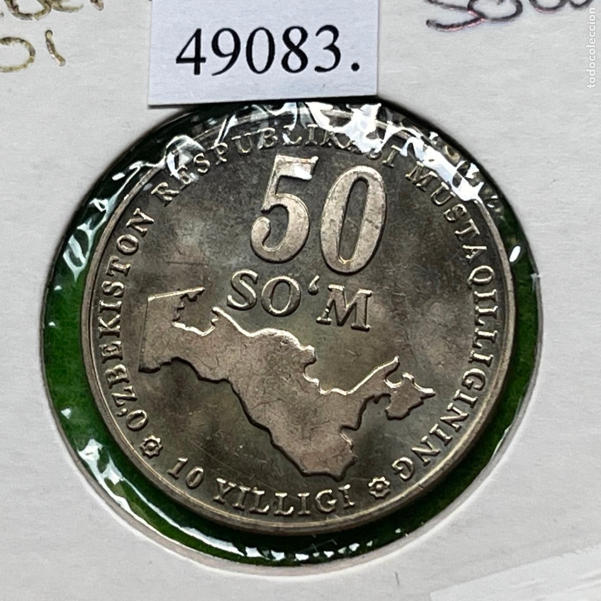 Monedas antiguas de Asia: Uzbekistan 50 som 2001