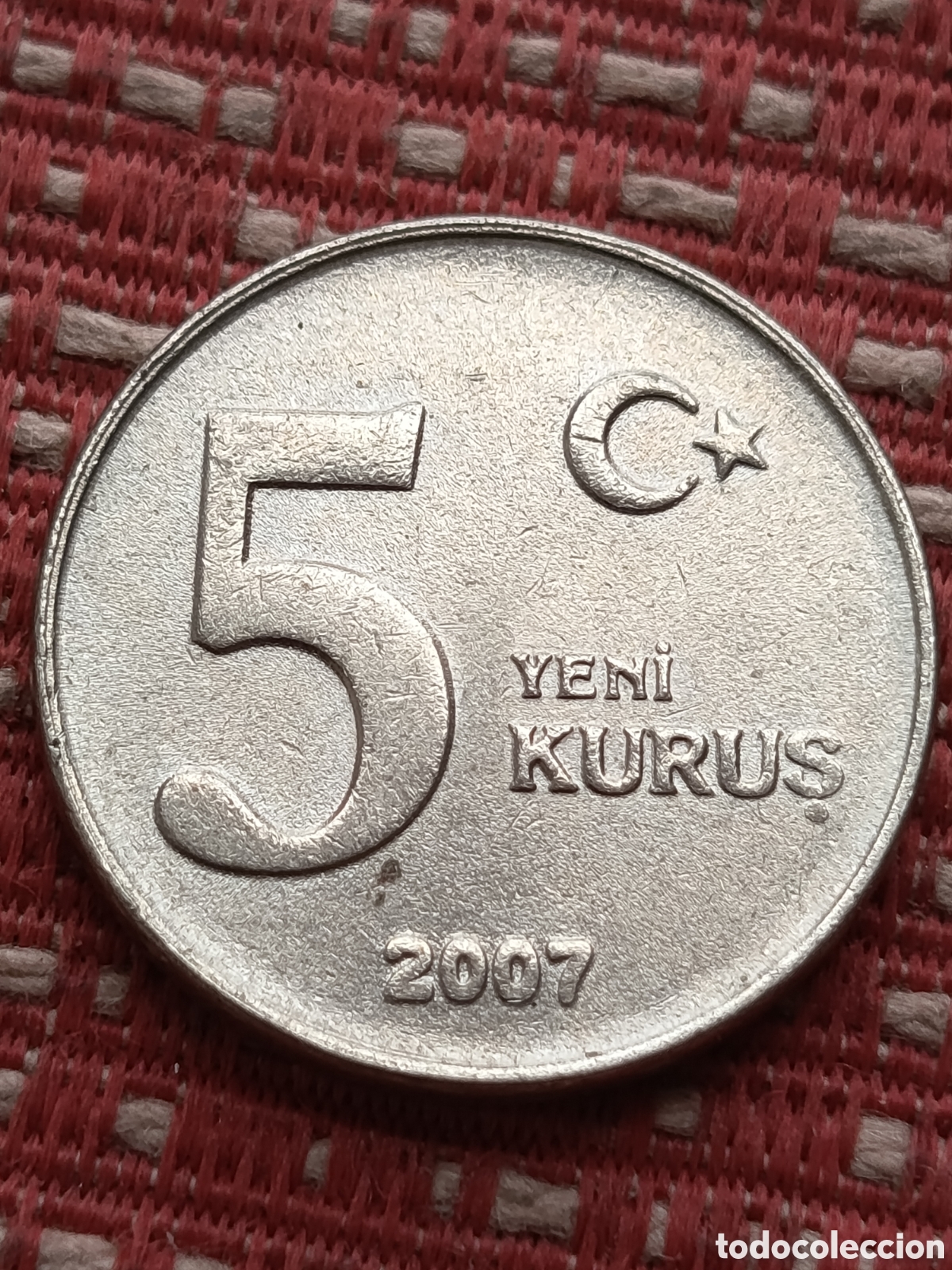 Monedas antiguas de Asia: Turqu&iacute;a 5 Kurus 2007
