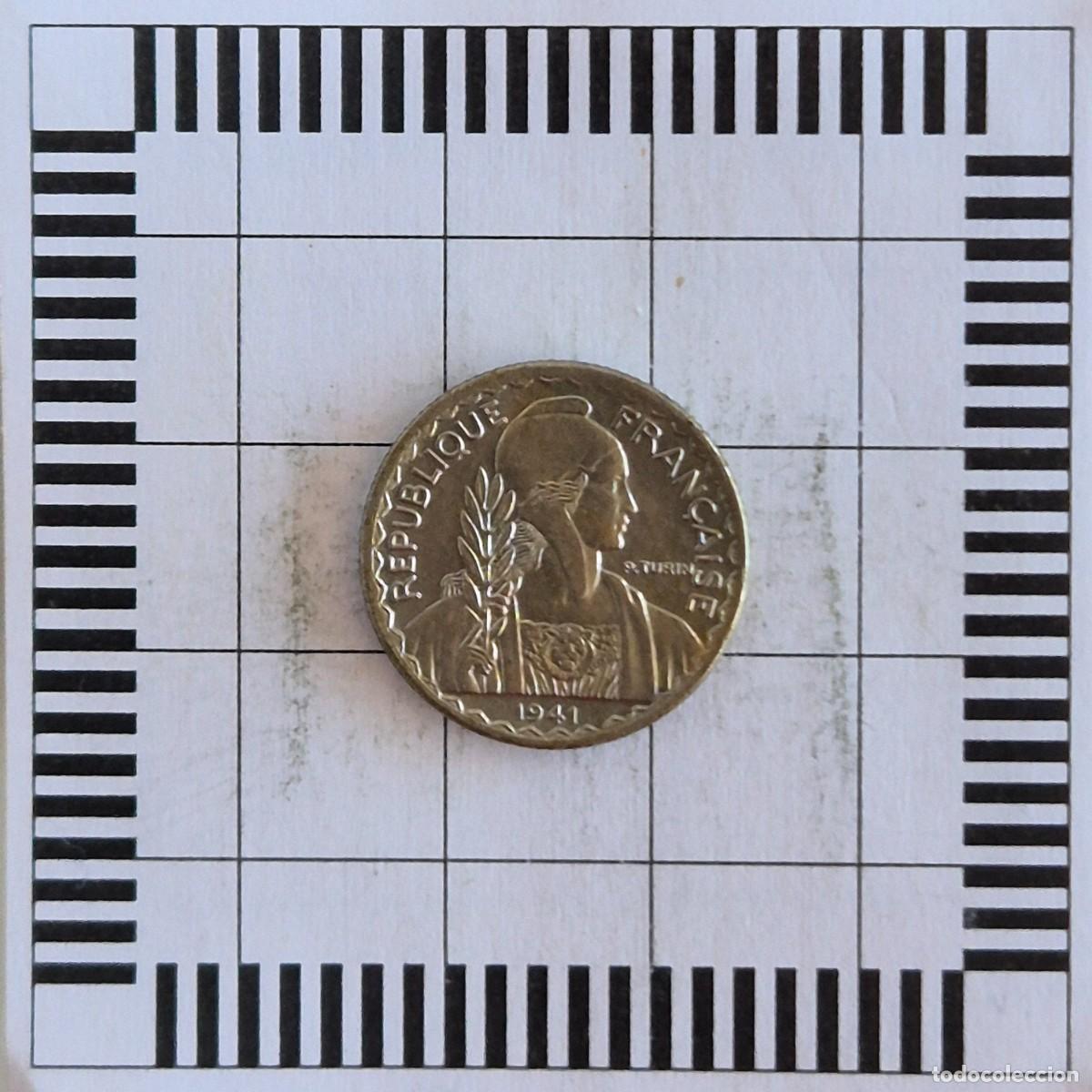 Monnaies anciennes d'Asie: 10 C&Eacute;NTIMOS, INDOCHINA FRANCESA. 1941. (KM#21.1a).