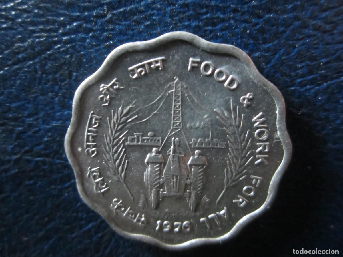 Monedas antiguas de Asia: India 10 paisa 1976 FAO