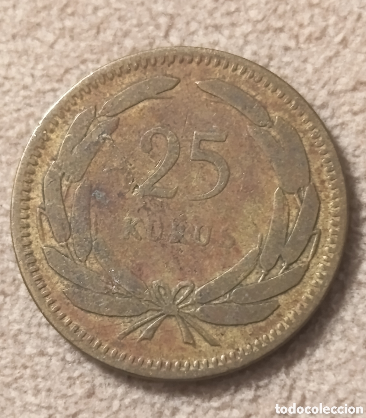 Monedas antiguas de Asia: Turqu&iacute;a 25 Kurus 1948 - Foto 2