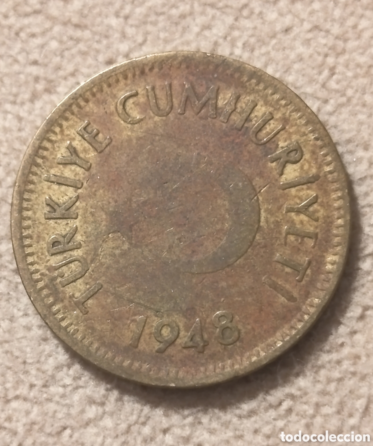 Monedas antiguas de Asia: Turqu&iacute;a 25 Kurus 1948 - Foto 1