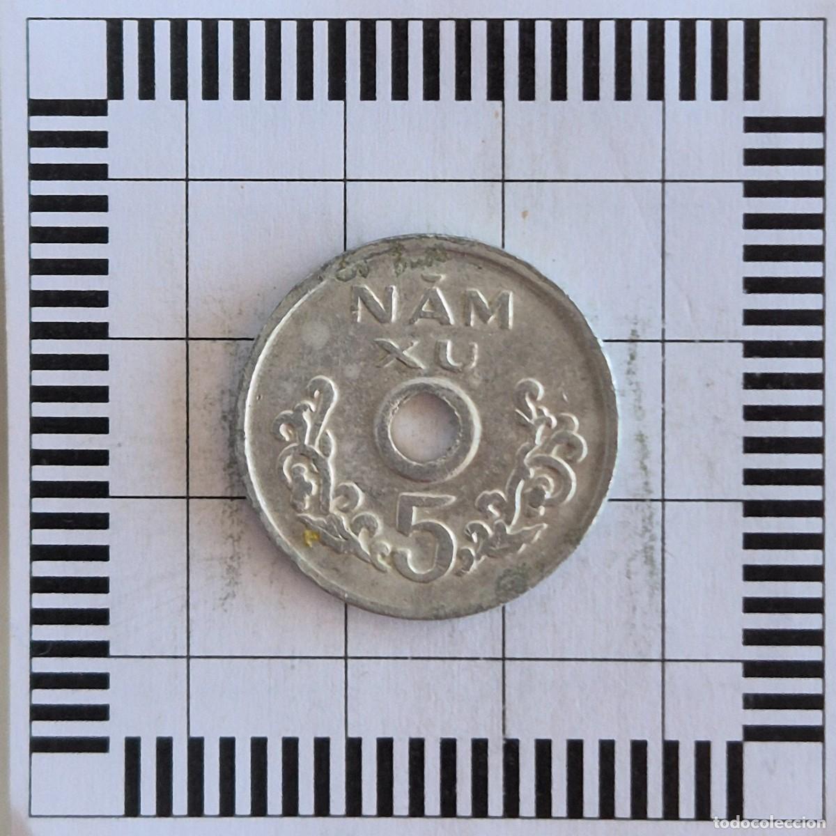 Monnaies anciennes d'Asie: 5 XU, VIETNAM (GOBIERNO POPULAR REVOLUCIONARIO). S/F (1975). (KM#A10).