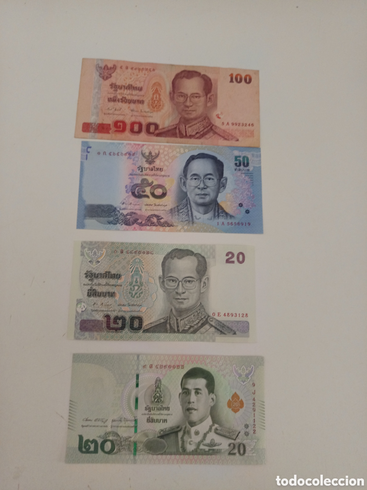 Monedas antiguas de Asia: Billetes de Tailandia. Bats. - Foto 1