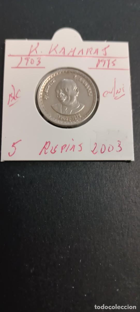 Monedas antiguas de Asia: INDIA 5 RUPIAS 2003 BC KM=317 (CUPRONIQUEL) K.KAMARAT 1903-1975