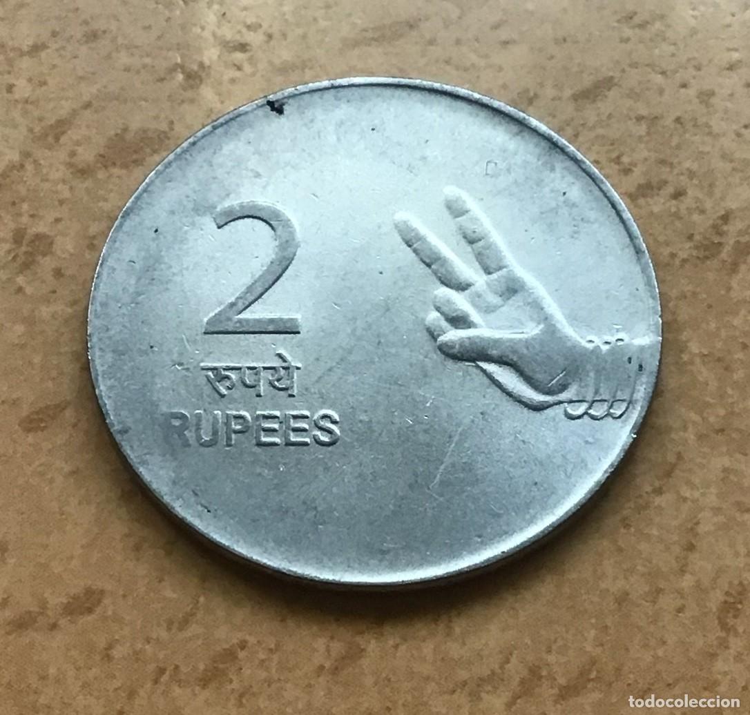 Monedas antiguas de Asia: 2 rupias de India. A&ntilde;o 2009. Ceca de Noida (O)