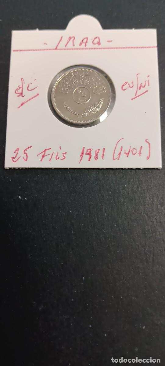 Monedas antiguas de Asia: IRAQ(IRAK) 25 FILS 1981(1401) S/C KM=127 (CUPRONIQUEL) NO MAGNETICA