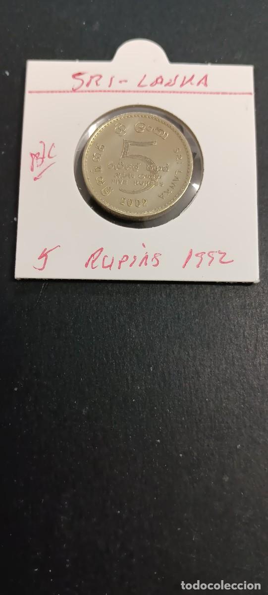 Monedas antiguas de Asia: SRI LANKA 5 RUPIAS 1992 BC KM=148.2 (CUPRONIQUEL)