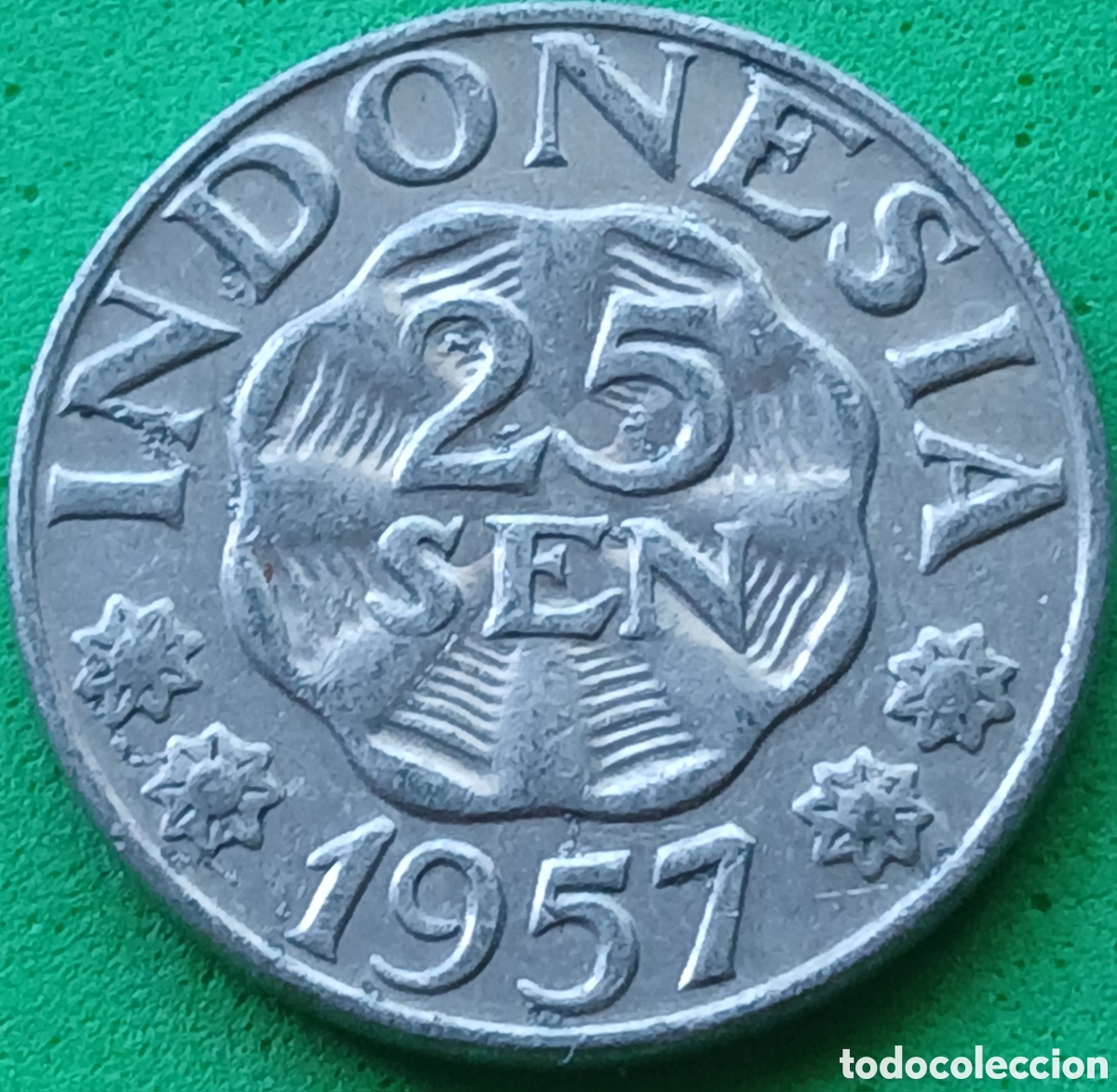 Monedas antiguas de Asia: Indonesia 25 sen 1957 km#11