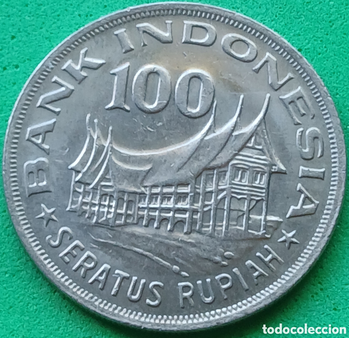 Monedas antiguas de Asia: Indonesia 100 rupias 1978 km#42 Silvicultura para la prosperidad