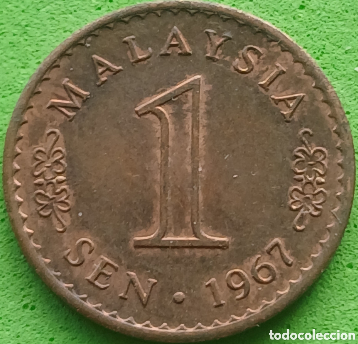 Monedas antiguas de Asia: Malasia 1 sen 1967 km#1