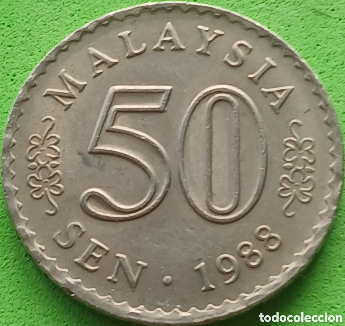 Monedas antiguas de Asia: Malasia 50 sen 1988 km#5