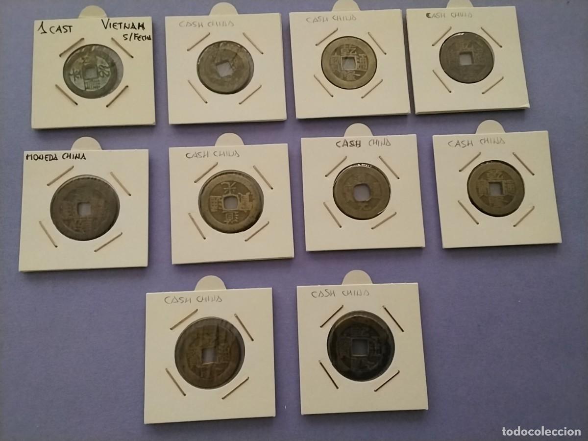 Monedas antiguas de Asia: Lote Monedas China Cash emperadores