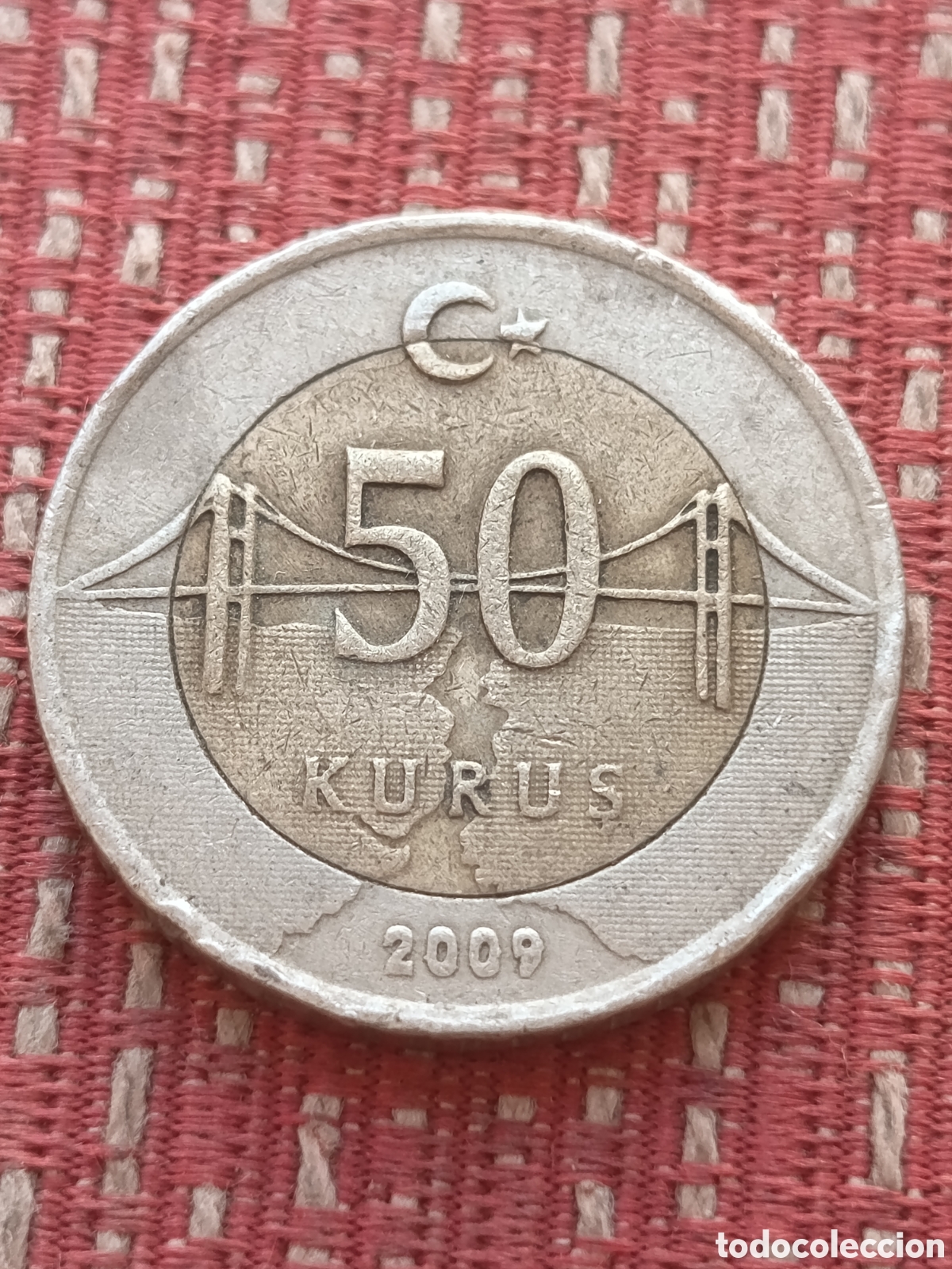 Monedas antiguas de Asia: Turqu&iacute;a 50 Kurus 2009
