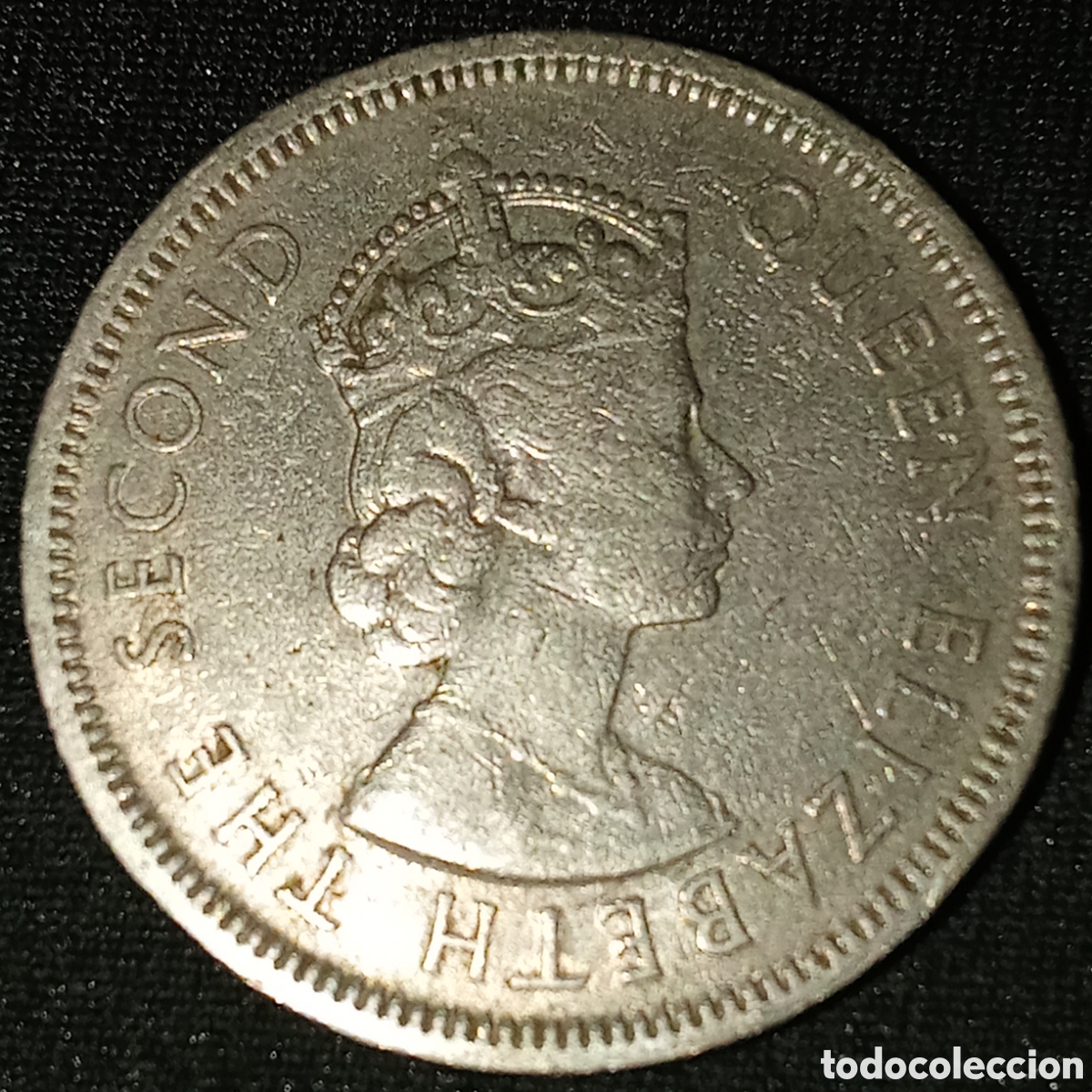 Monedas antiguas de Asia: Hong Kong 1 Dolar a&ntilde;o 1960