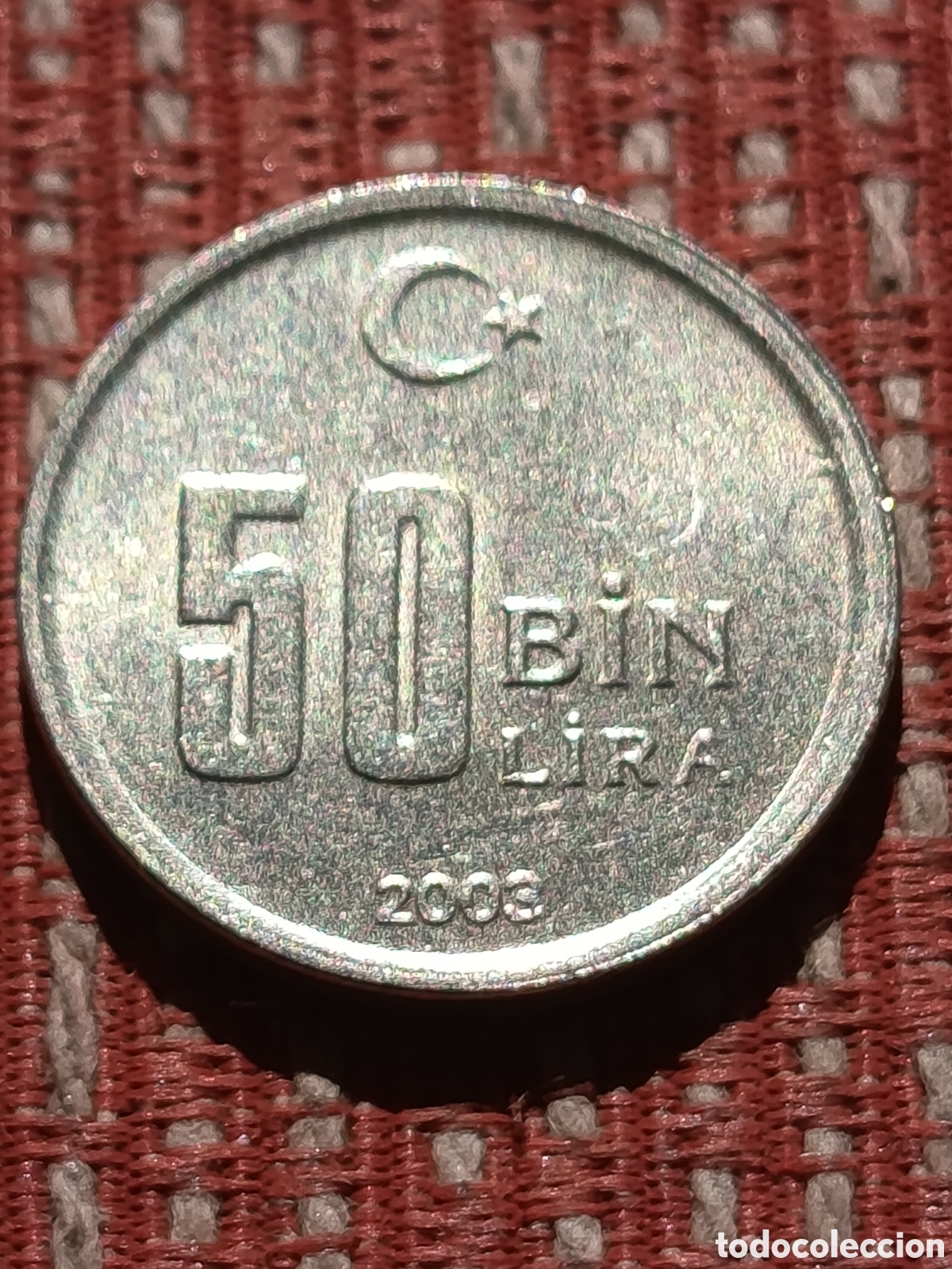 Monedas antiguas de Asia: Turqu&iacute;a 50 mil Liras 2003
