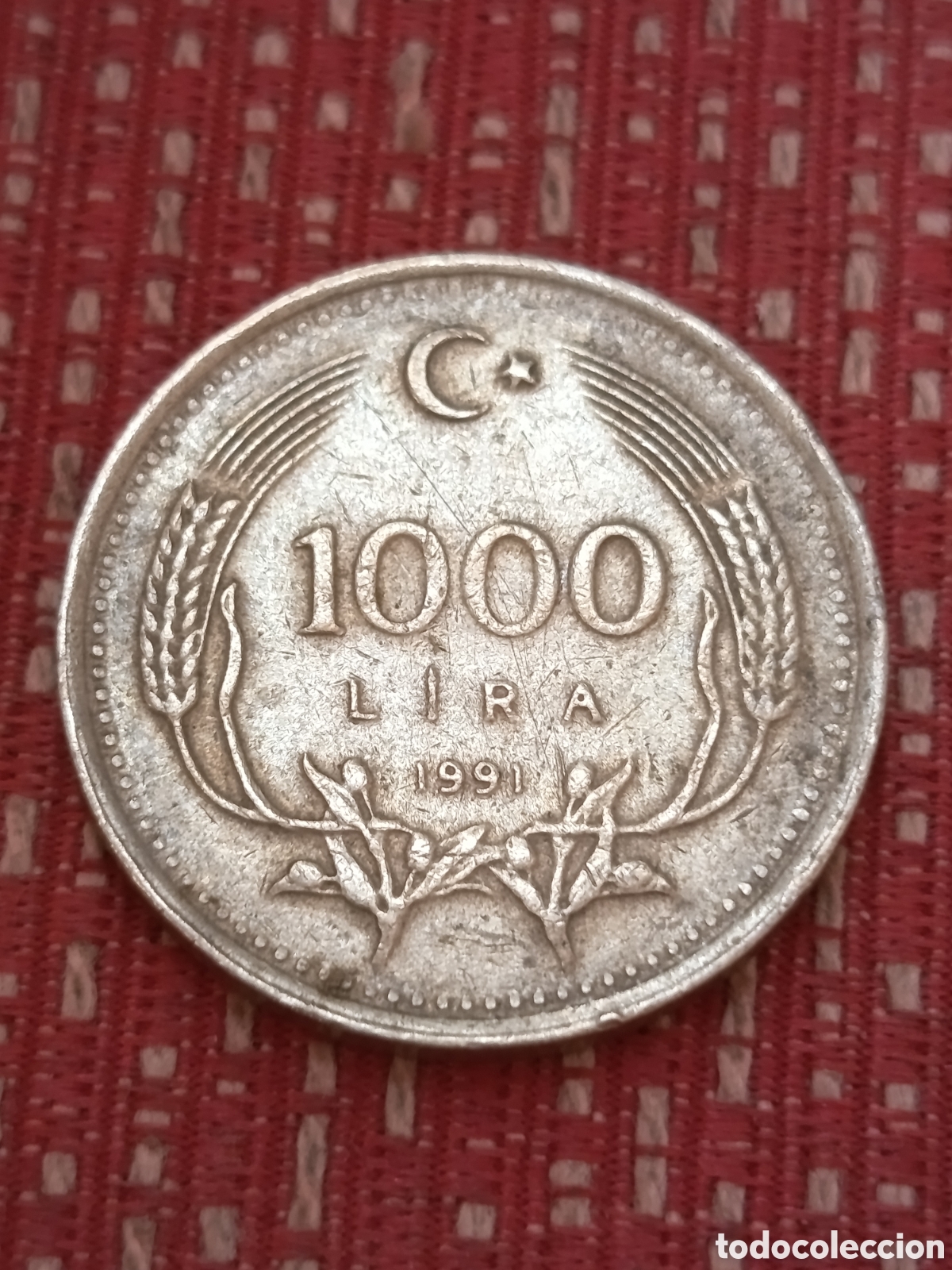 Monedas antiguas de Asia: Turqu&iacute;a 1000 Liras 1991