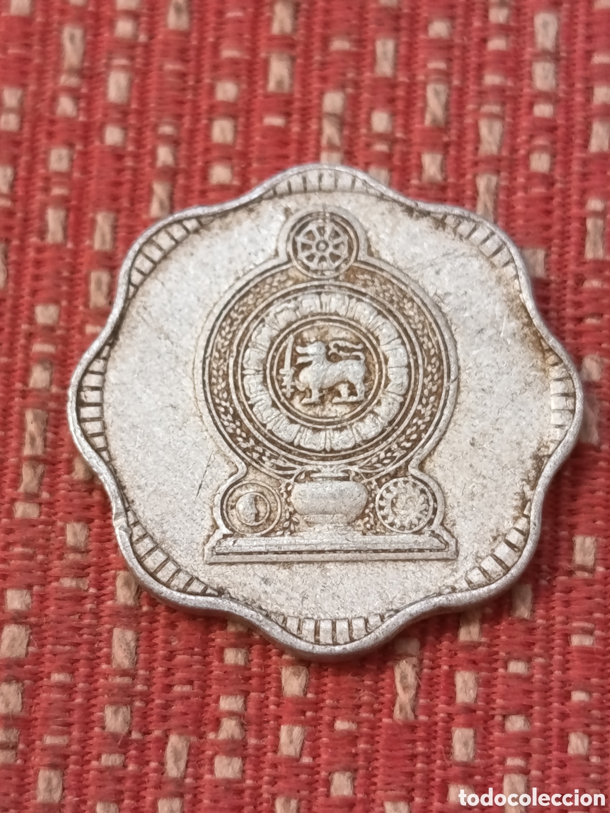Monedas antiguas de Asia: Sri Lanka 10 Cents 1978 Aluminio