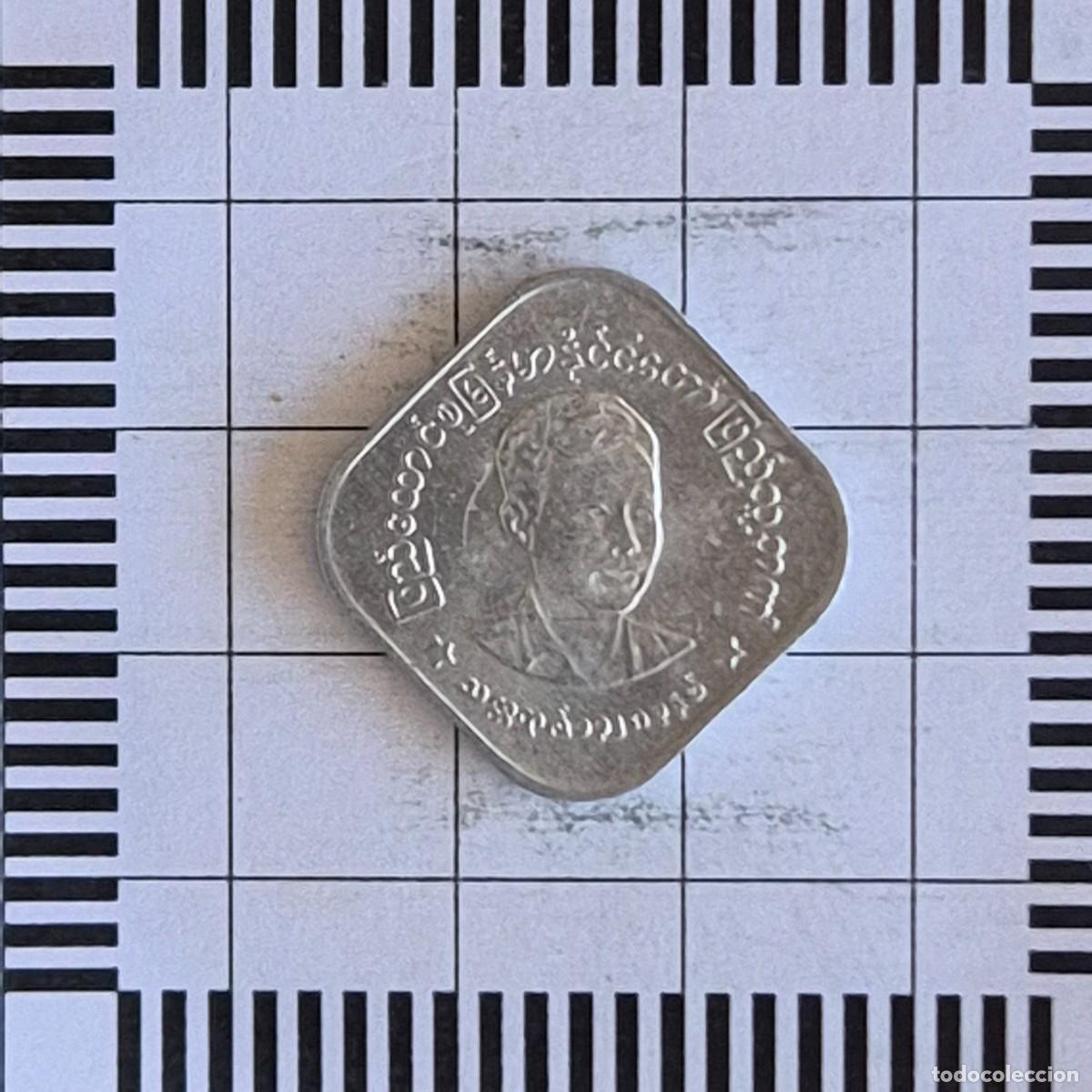 Monedas antiguas de Asia: 10 PYAS, MYANMAR. 1966. (KM#40). - Foto 1
