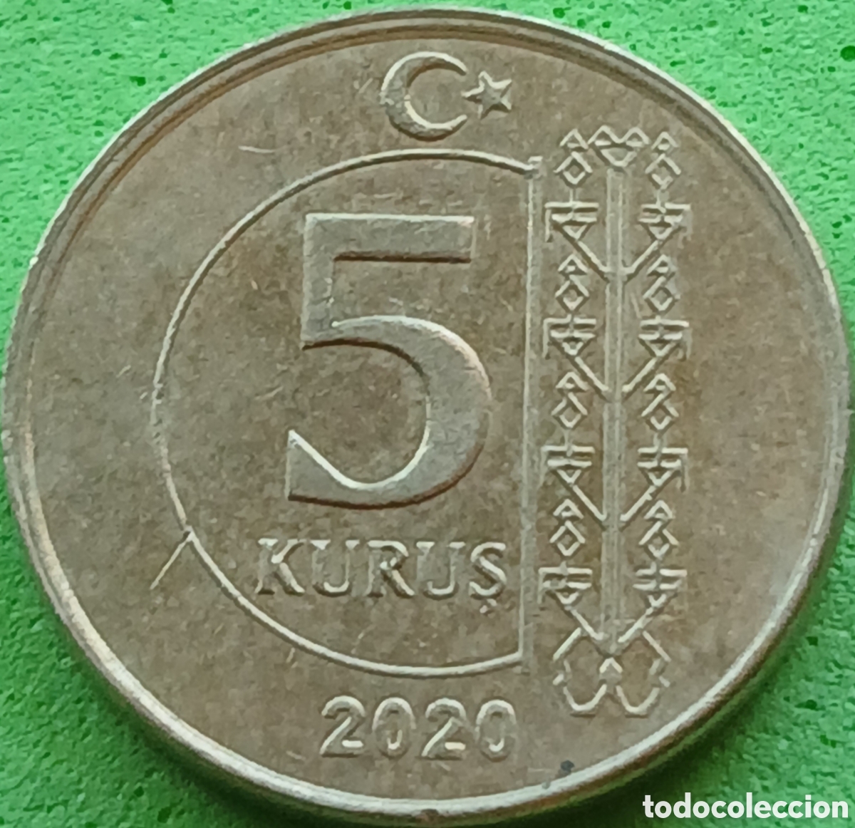 Monedas antiguas de Asia: Turqu&iacute;a 5 kurus 2020 km#1240