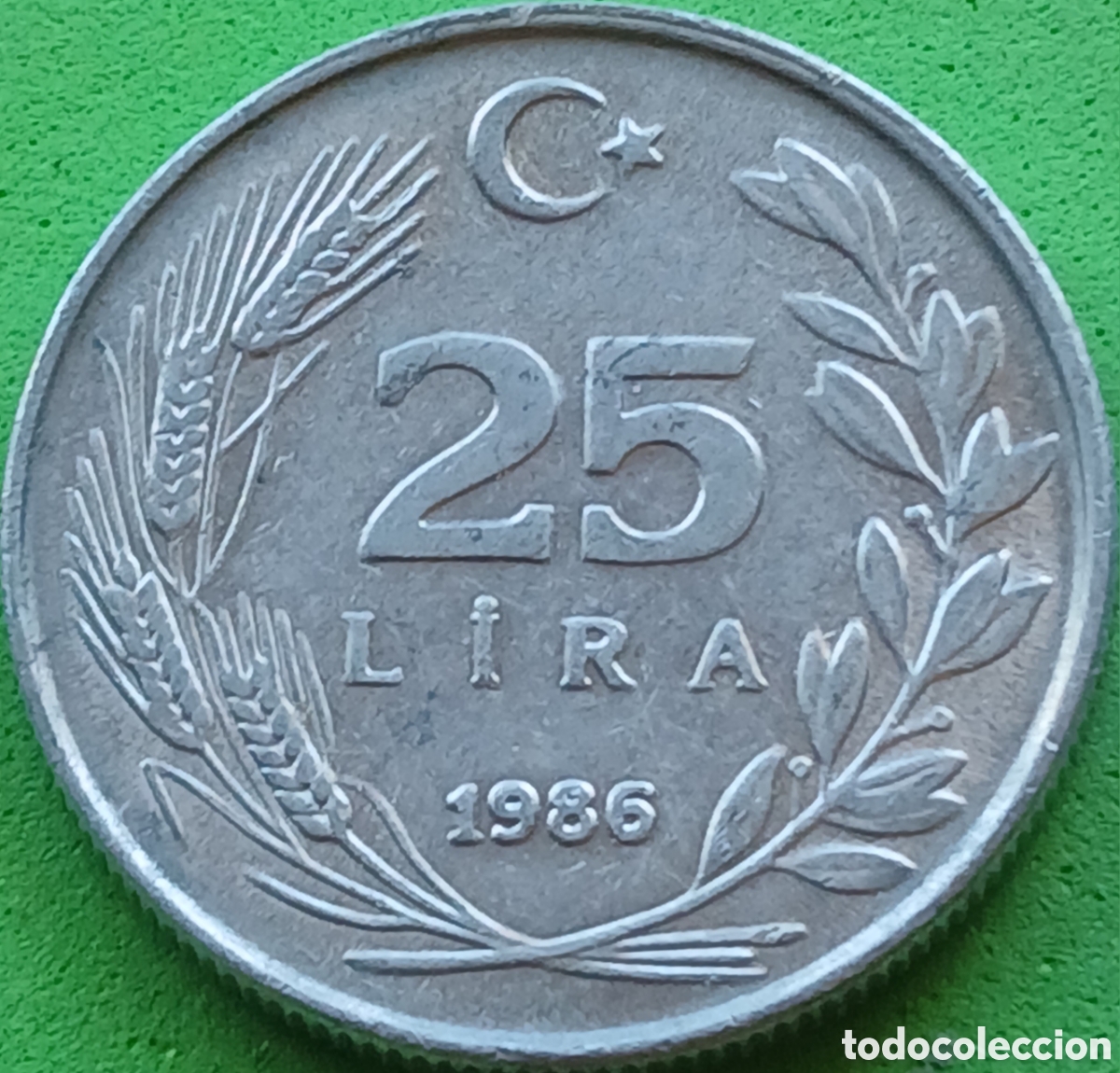 Monedas antiguas de Asia: Turqu&iacute;a 25 liras 1986 km#97
