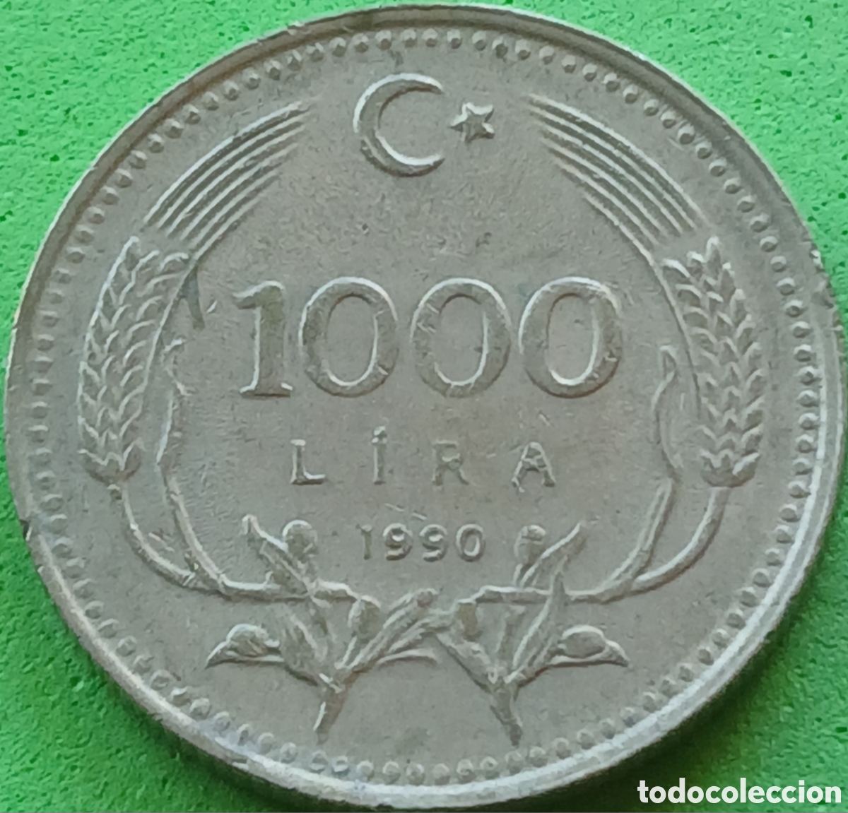 Monedas antiguas de Asia: Turqu&iacute;a 1000 liras 1990 km#997