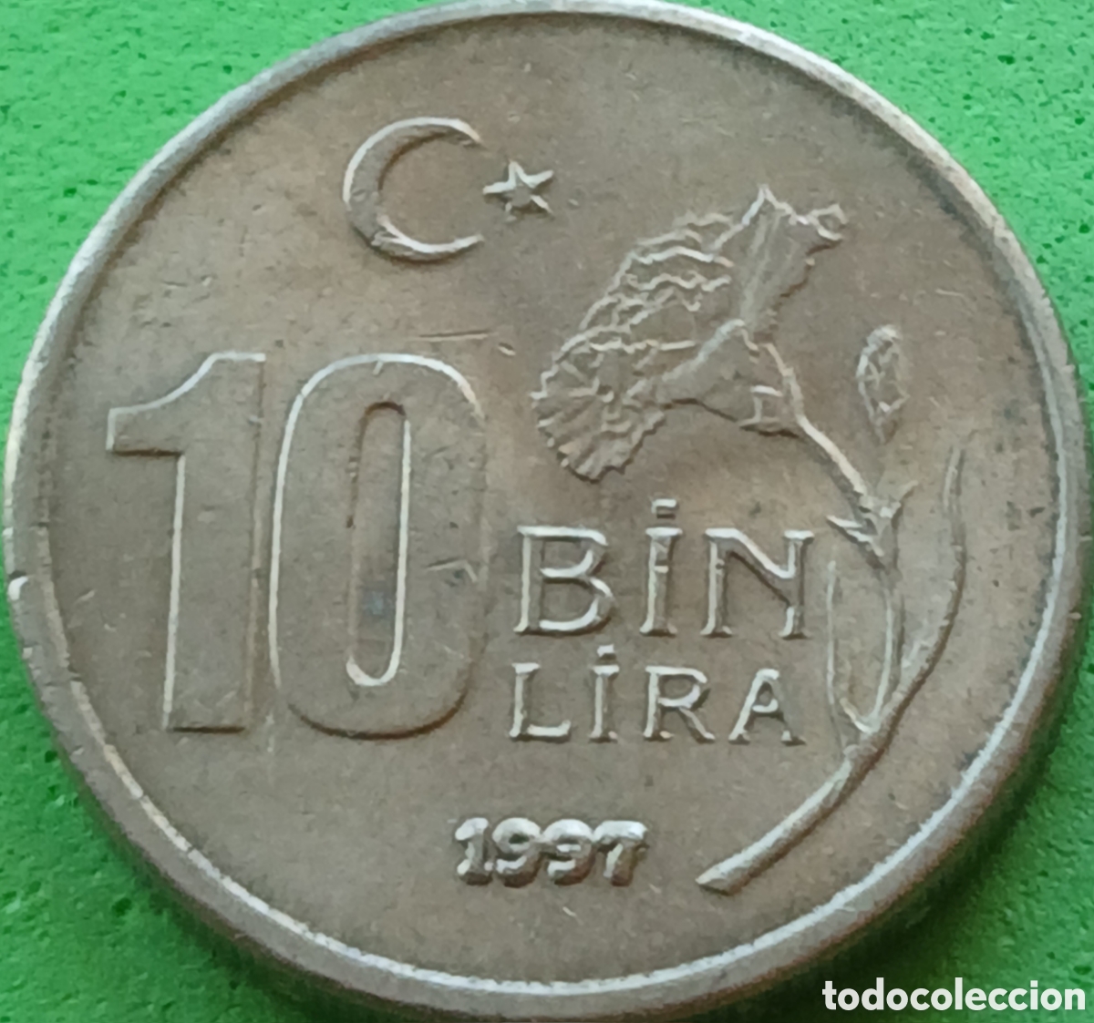 Monedas antiguas de Asia: Turqu&iacute;a 10.000 liras 1997 km#1027.1