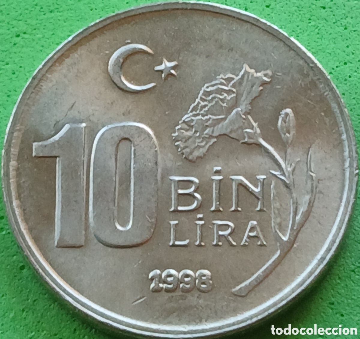 Monedas antiguas de Asia: Turqu&iacute;a 10.000 liras 1998 km#1027