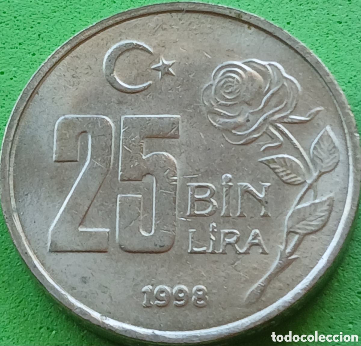 Monedas antiguas de Asia: Turqu&iacute;a 25.000 liras 1998 km#1041