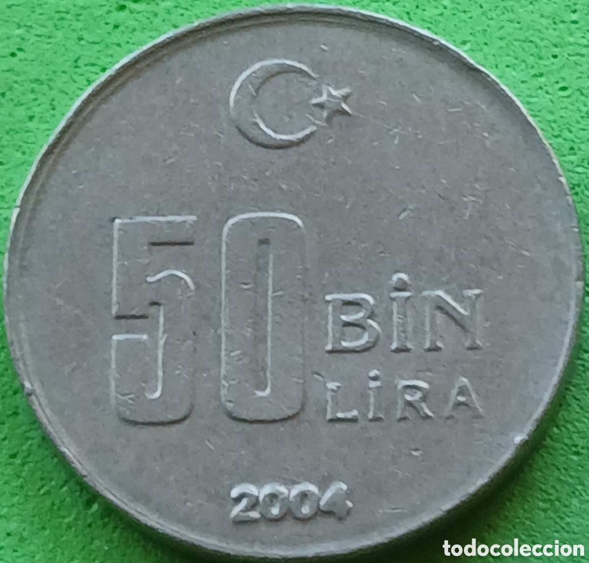 Monedas antiguas de Asia: Turqu&iacute;a 50.000 liras 2004 km#1105