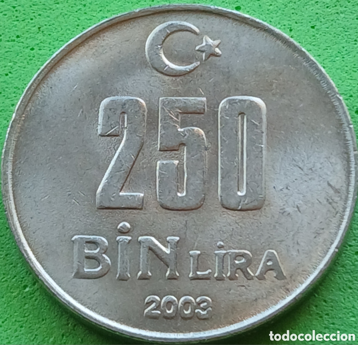 Monedas antiguas de Asia: Turqu&iacute;a 250.000 liras 2003 km#1137