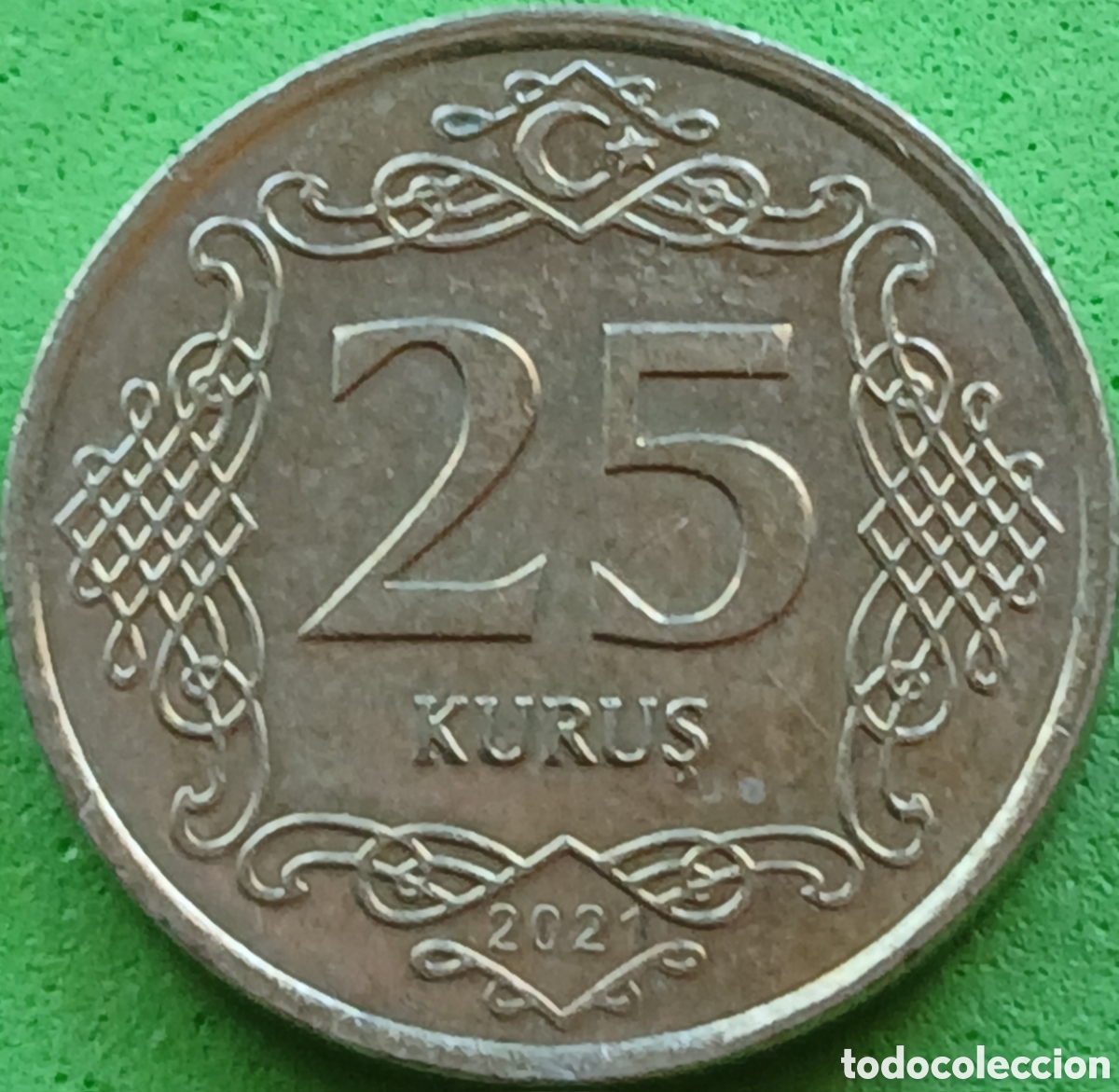 Monedas antiguas de Asia: Turqu&iacute;a 25 kurus 2021 km#1242