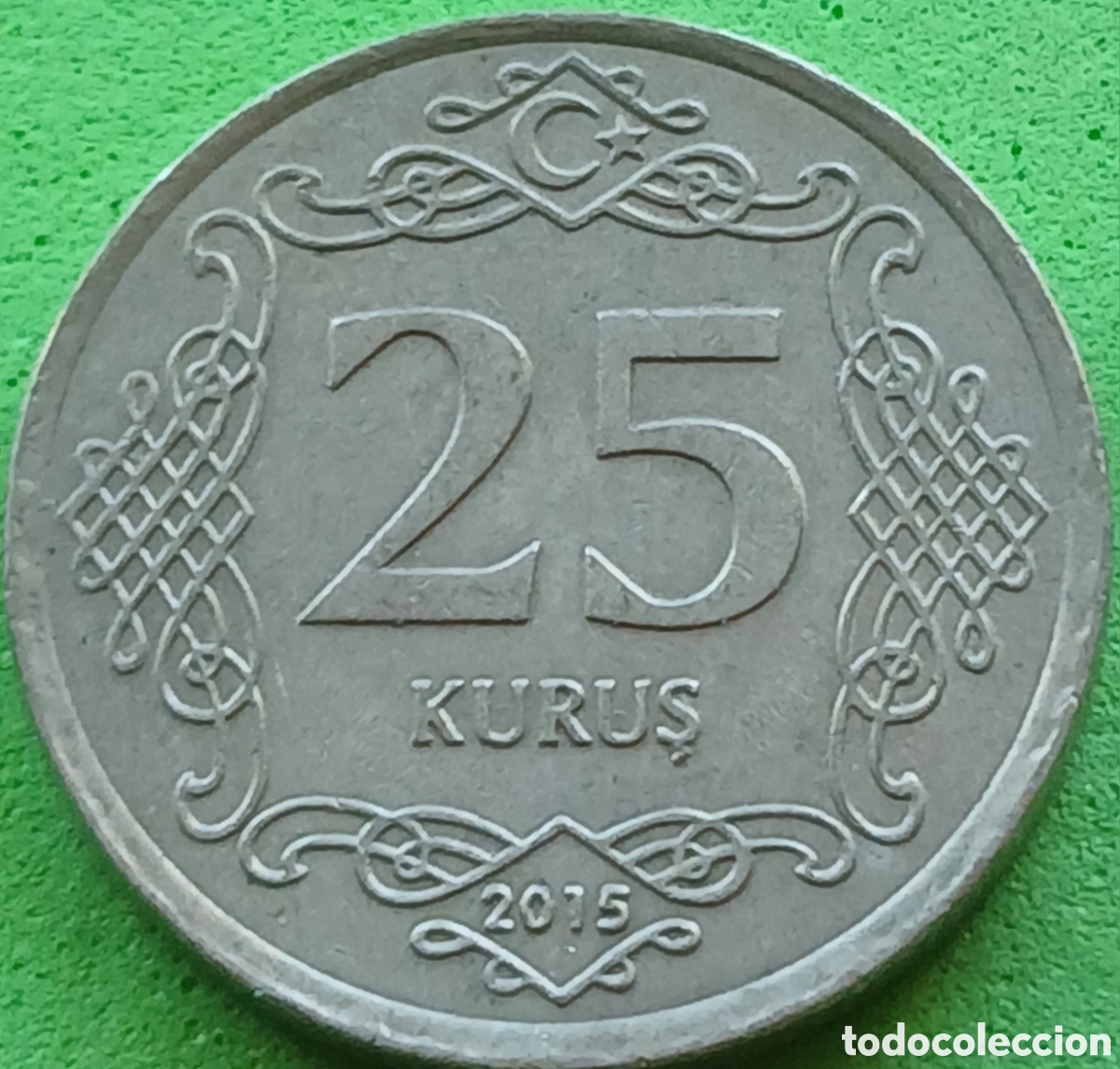Monedas antiguas de Asia: Turqu&iacute;a 25 kurus 2015 km#1242