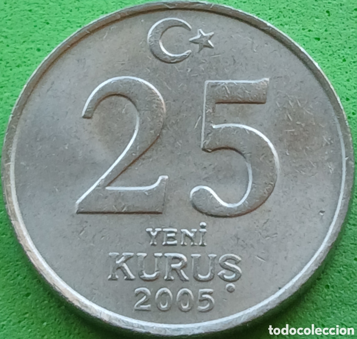 Monedas antiguas de Asia: Turqu&iacute;a 25 nuevos kurus 2005 km#1167