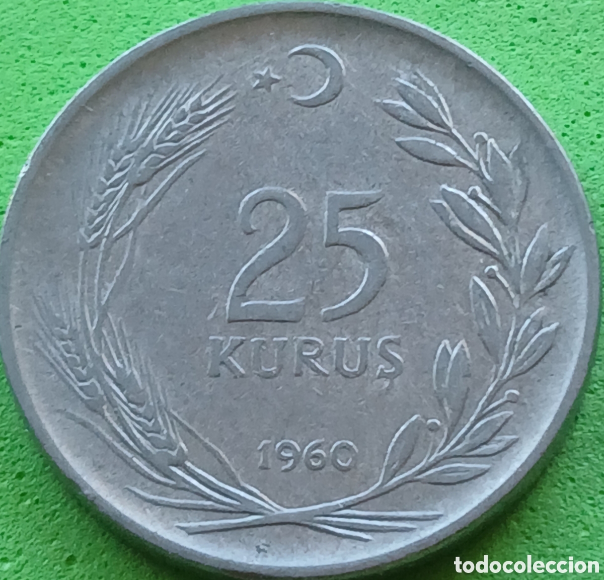 Monedas antiguas de Asia: Turqu&iacute;a 25 kurus 1960 km#892.2