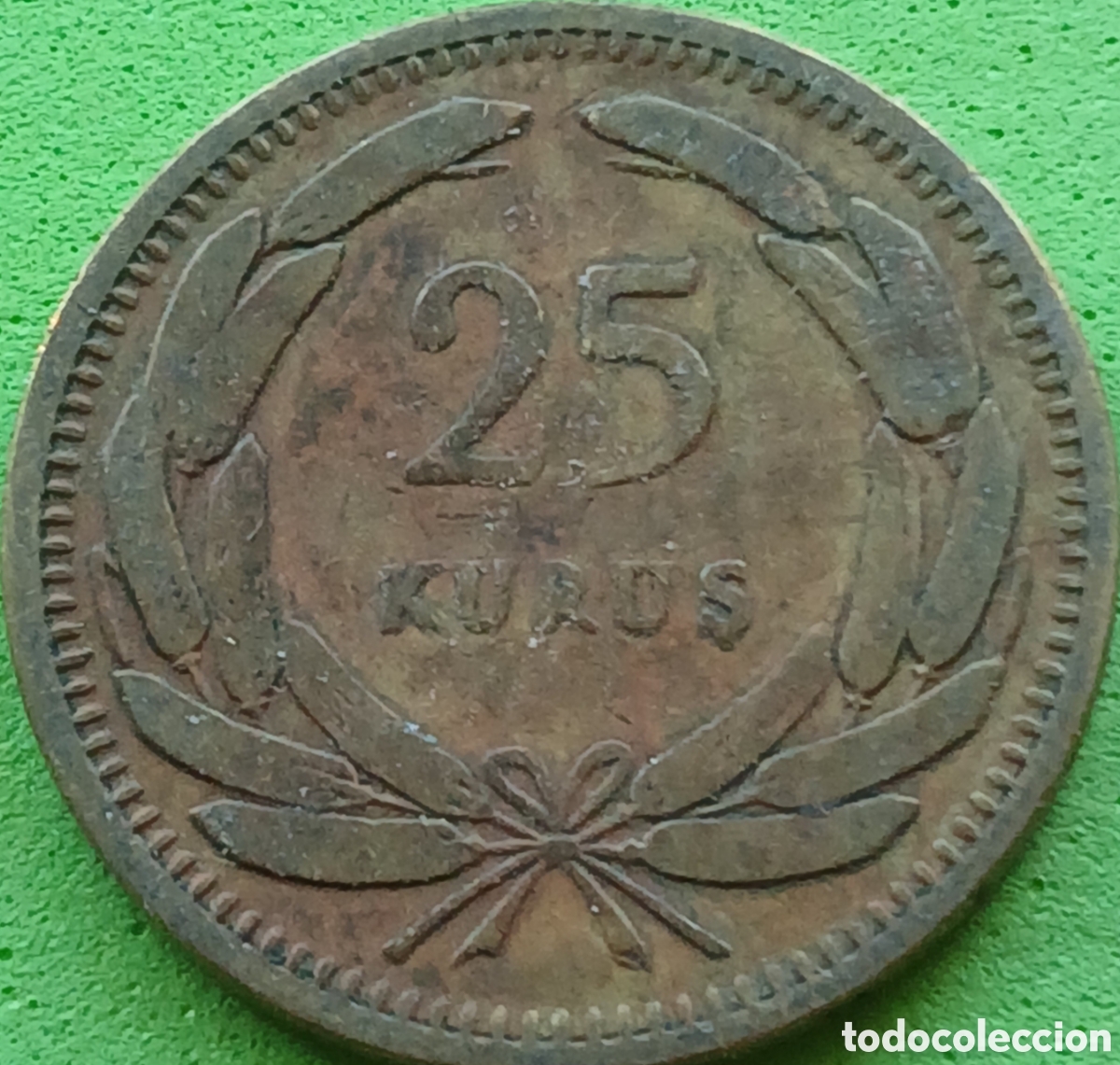 Monedas antiguas de Asia: Turqu&iacute;a 25 kurus 1949 km#886