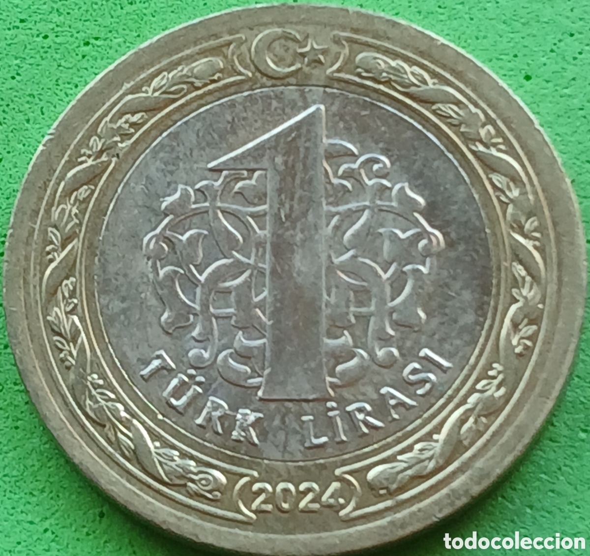 Monedas antiguas de Asia: Turqu&iacute;a 1 lira 2024 UC#1