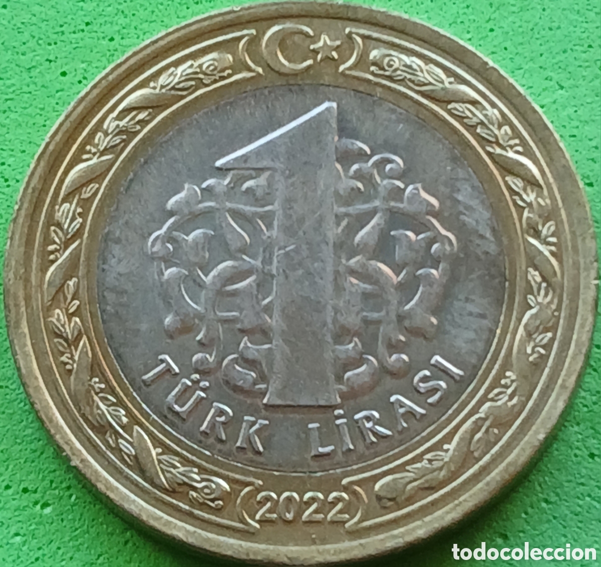 Monedas antiguas de Asia: Turqu&iacute;a 1 lira 2022 km#1244