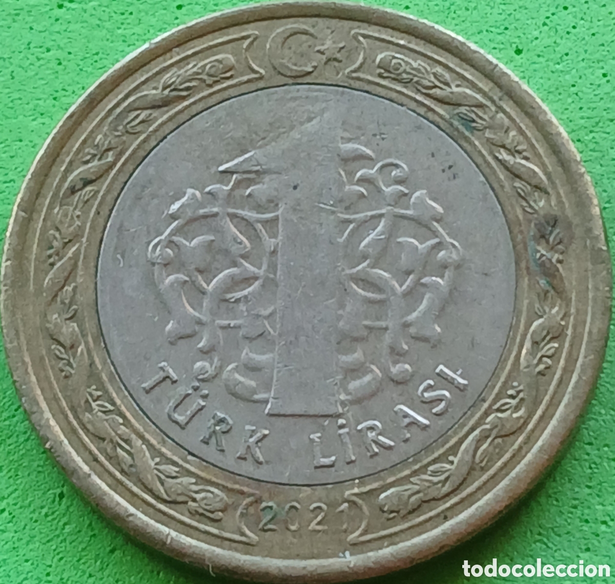 Monedas antiguas de Asia: Turqu&iacute;a 1 lira 2021 km#1244