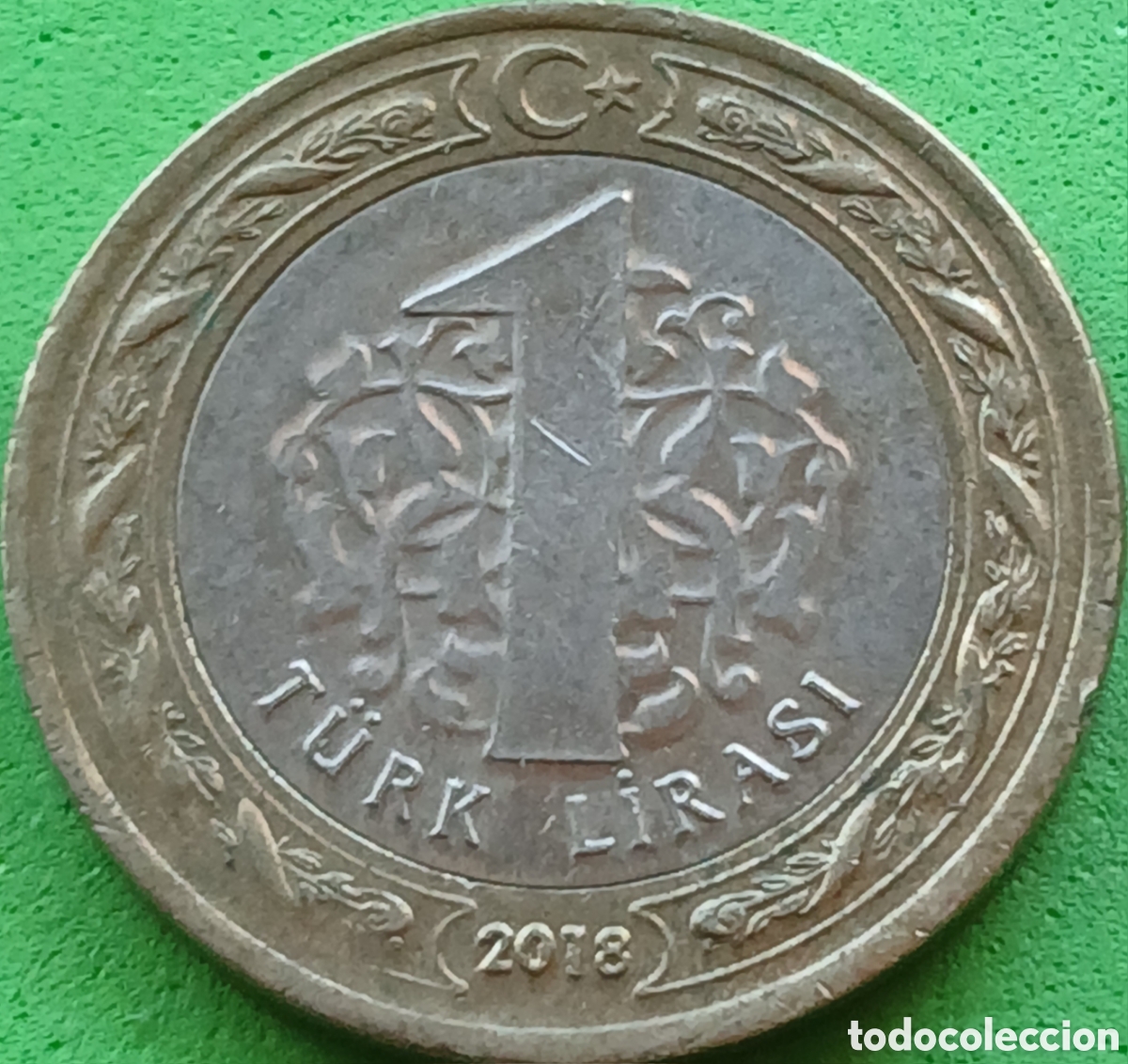 Monedas antiguas de Asia: Turqu&iacute;a 1 lira 2018 km#1244