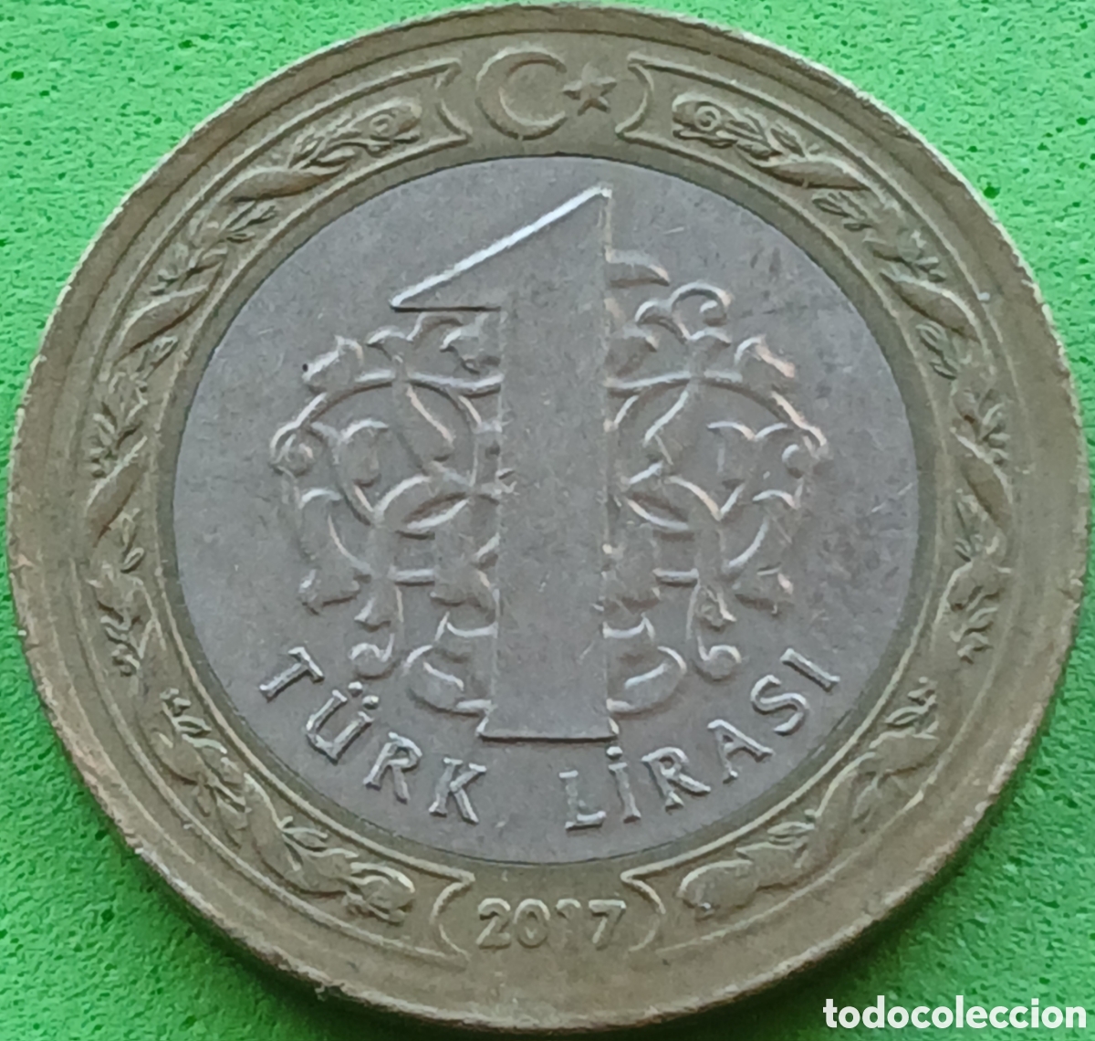 Monedas antiguas de Asia: Turqu&iacute;a 1 lira 2017 km#1244