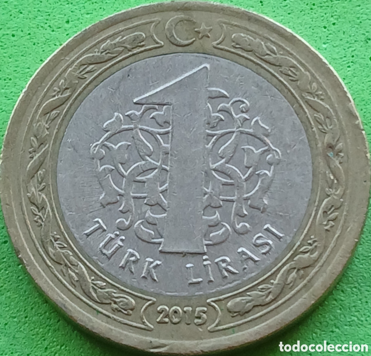 Monedas antiguas de Asia: Turqu&iacute;a 1 lira 2015 km#1244