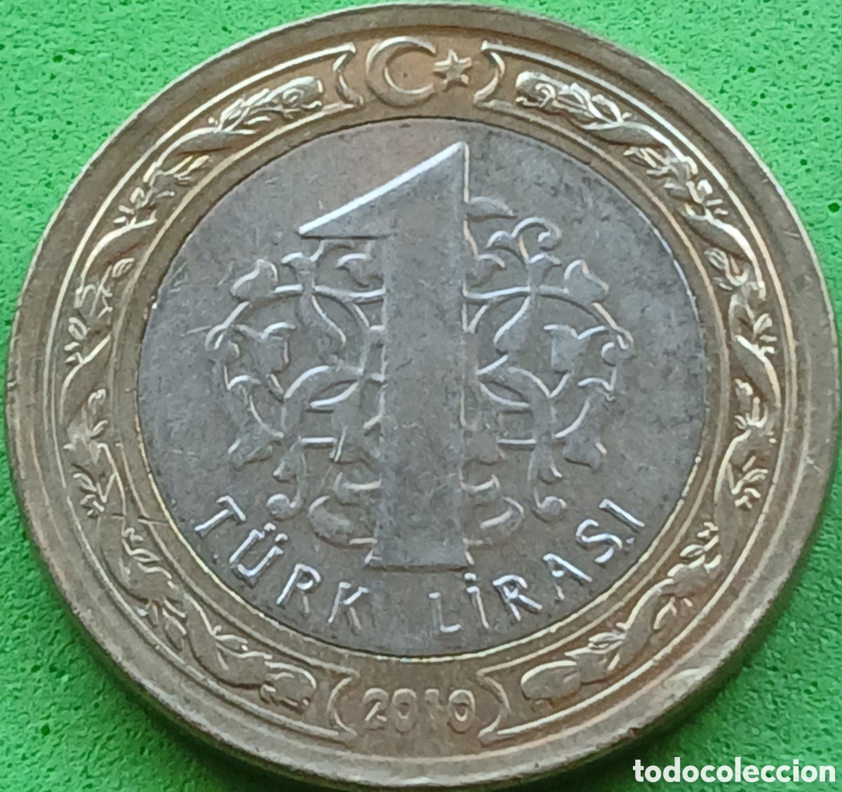 Monedas antiguas de Asia: Turqu&iacute;a 1 lira 2010 km#1244
