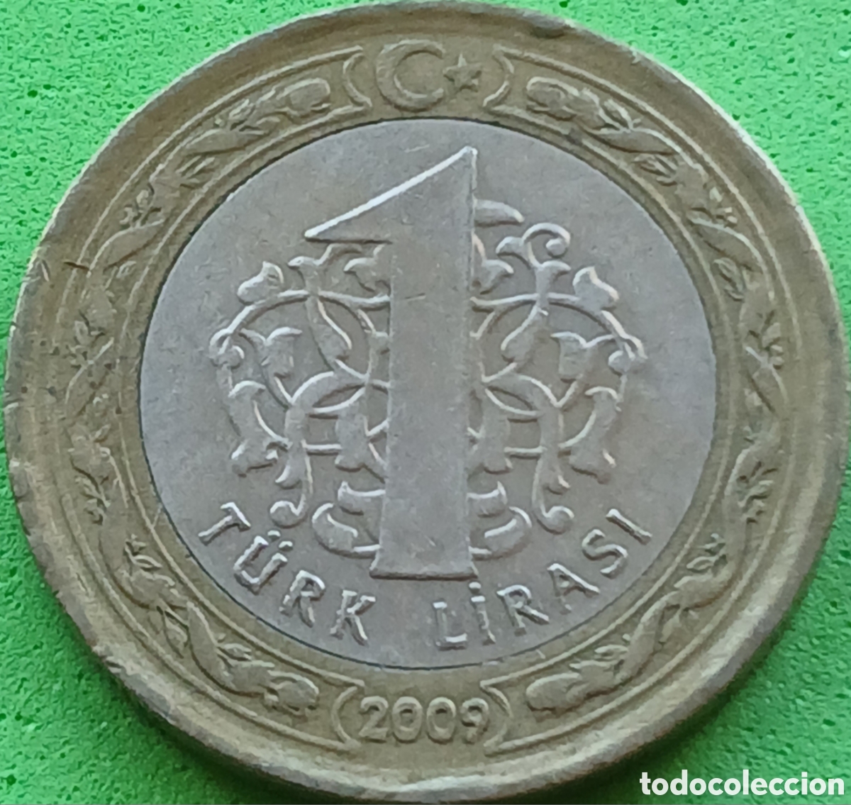Monedas antiguas de Asia: Turqu&iacute;a 1 lira 2009 km#1244
