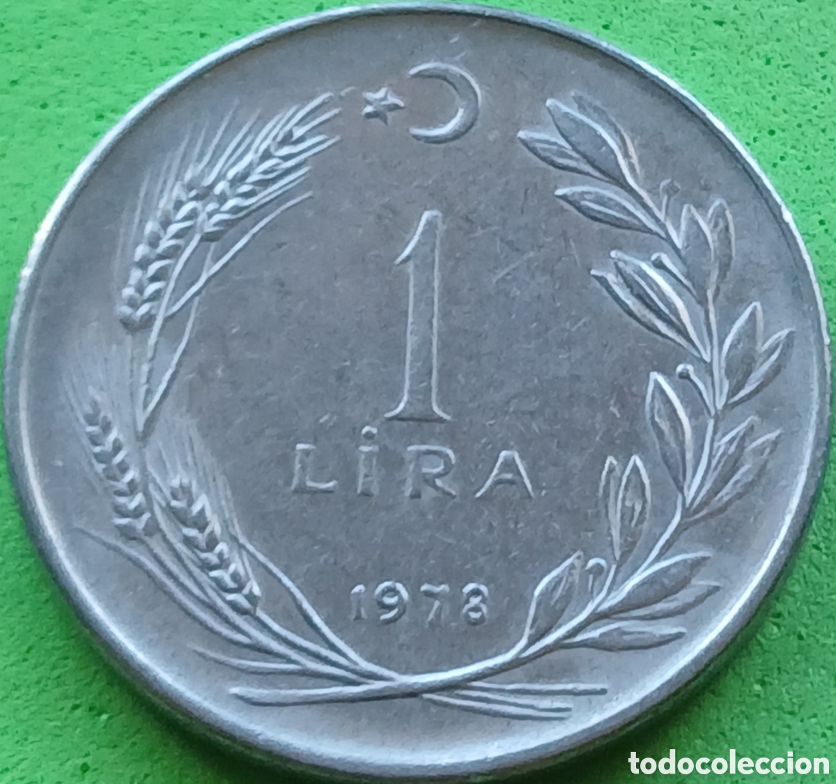 Monedas antiguas de Asia: Turqu&iacute;a 1 lira 1978 km#889a.2